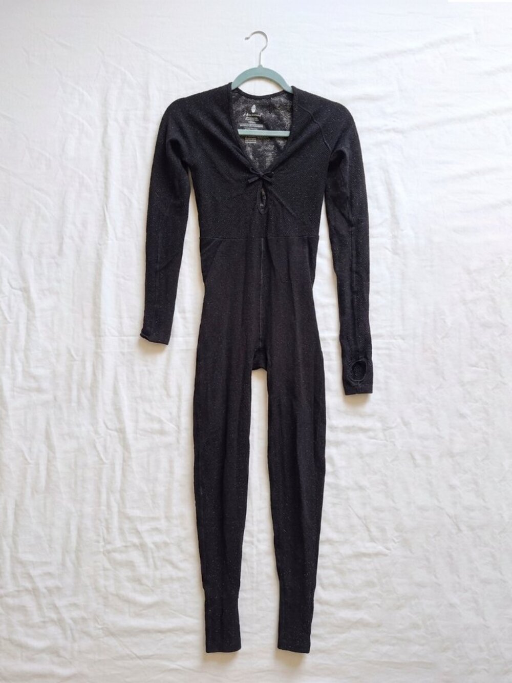 Black Sparkly Long Sleeve Jumpsuit